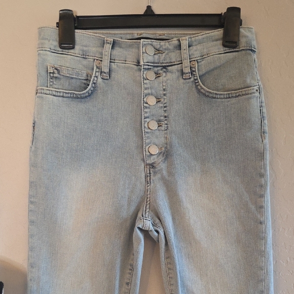 Veronica Beard Light Blue Maera Skinny High-Rise Button-Fly Jeans Size 29 EUC - Picture 4 of 11
